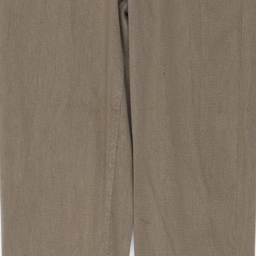 Marks and Spencer Womens Beige Cotton Jegging Jeans Size 12 L29 in Regular