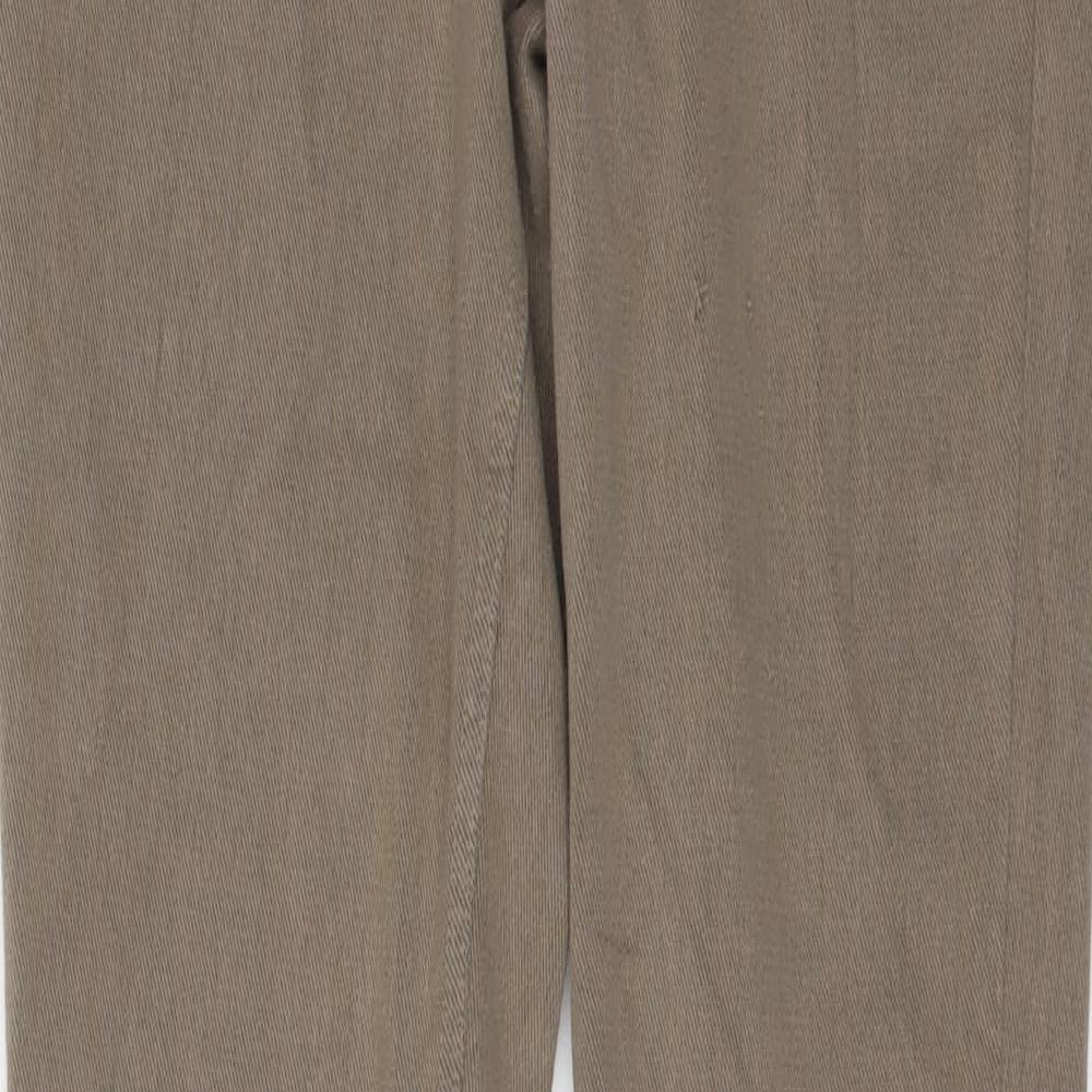 Marks and Spencer Womens Beige Cotton Jegging Jeans Size 12 L29 in Regular