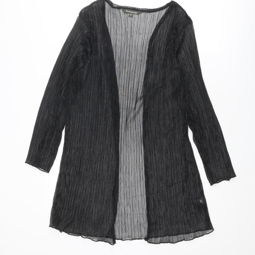 Bonmarché Womens Black Polyester Kimono Blouse Size 20 V-Neck