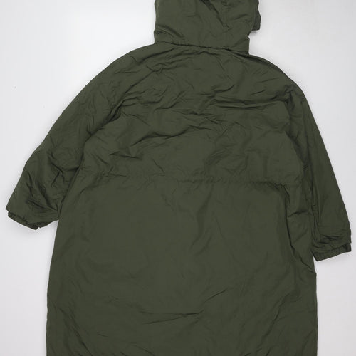Marks and Spencer Womens Green Rain Coat Coat Size 20 Zip
