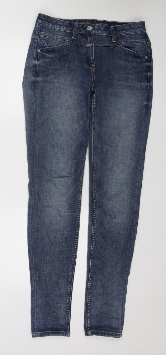 Sandwich Womens Blue Cotton Skinny Jeans Size 10 Regular Zip