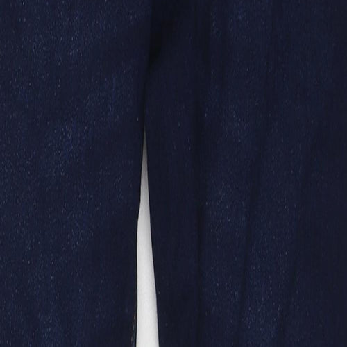 Denim & Co. Womens Blue Cotton Skinny Jeans Size 8 Regular Zip
