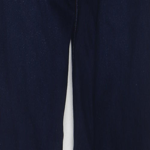Denim & Co. Womens Blue Cotton Skinny Jeans Size 8 Regular Zip
