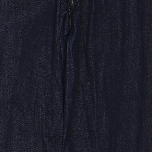 Bench Womens Blue Cotton Straight Jeans Size 32 in L30 in Regular Zip