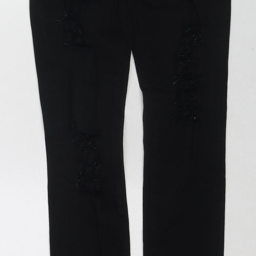 FRAME Womens Black Cotton Skinny Jeans Size 26 in Regular Zip