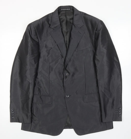 Giorgio Armani Mens Grey Wool Jacket Suit Jacket Size 40 Regular