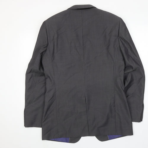 Autograph Mens Grey Wool Jacket Suit Jacket Size 40 Regular