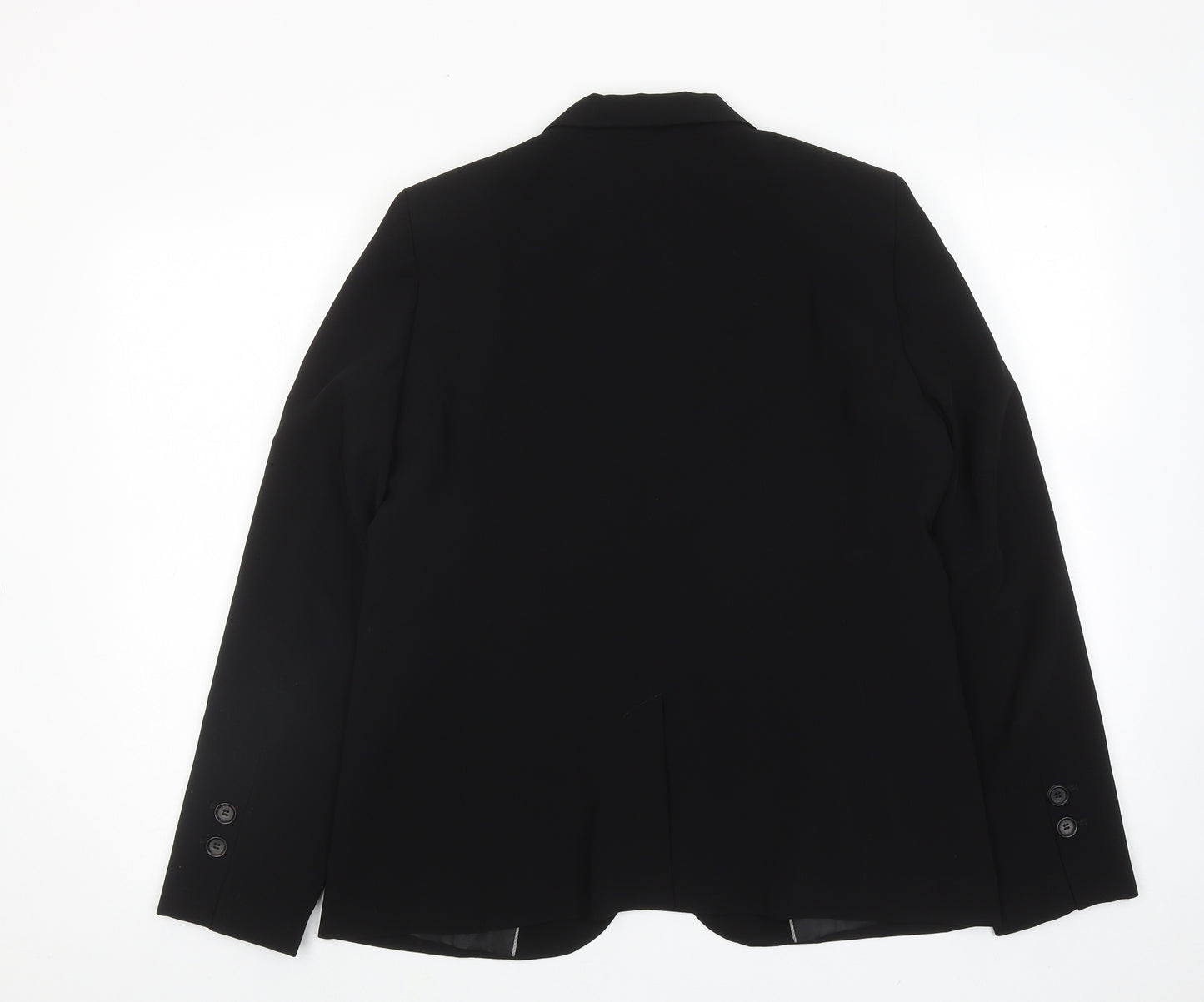 Gerard Darel Womens Black Polyester Jacket Suit Jacket Size 14