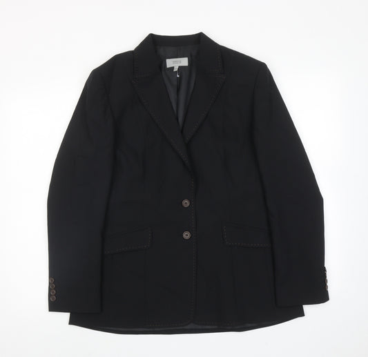 Marks and Spencer Womens Black Wool Jacket Suit Jacket Size 14