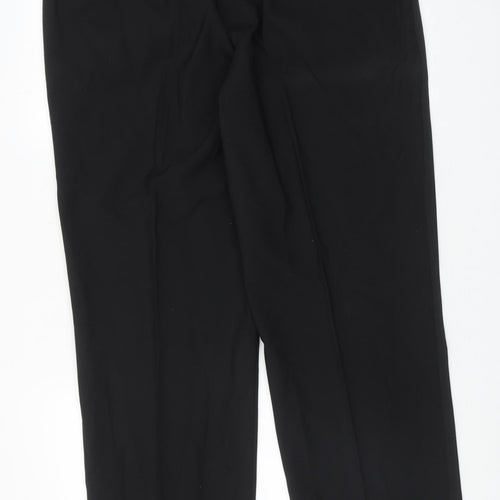 Marks and Spencer Mens Blue Wool Dress Pants Trousers Size 38 in L31 in Regular Hook & Eye