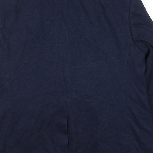 Marks and Spencer Mens Blue Polyester Jacket Blazer Size 44 Regular