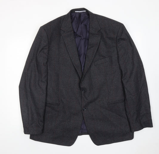 Atelier Mens Blue Wool Jacket Suit Jacket Size 48 Regular