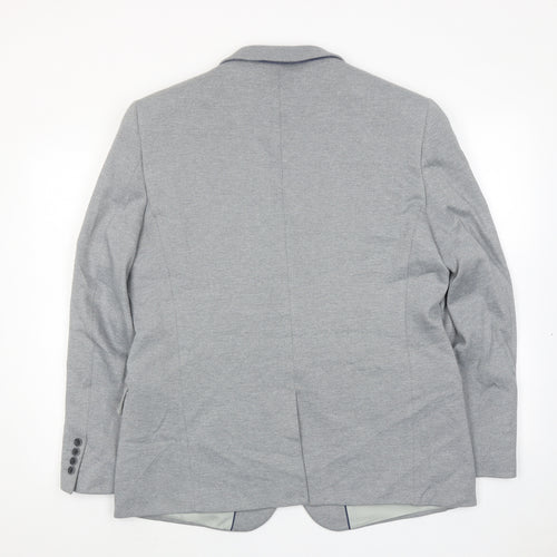 OneSixFive Mens Grey Cotton Jacket Suit Jacket Size 44 Regular