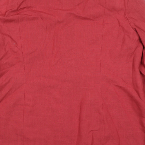 St.Bennard Womens Pink Jacket Size 18 Button