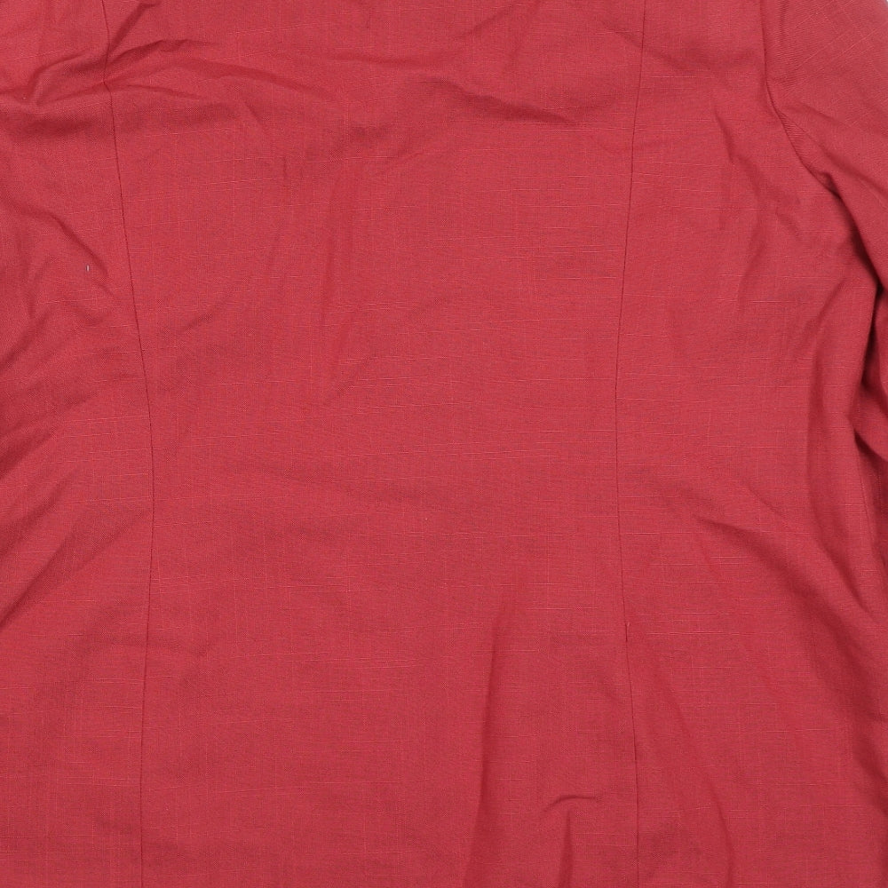 St.Bennard Womens Pink Jacket Size 18 Button