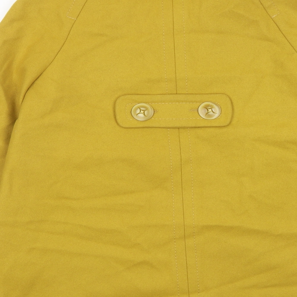 French Connection Womens Yellow Jacket Size 10 Button