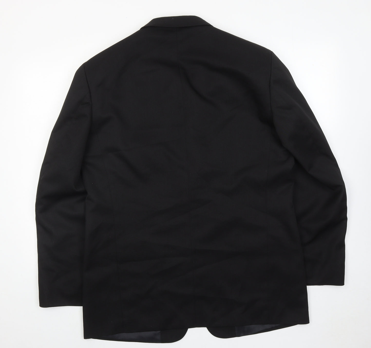 Zantos Mens Black Polyester Jacket Suit Jacket Size 42 Regular