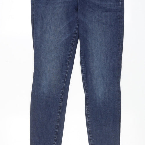 Gap Womens Blue Cotton Skinny Jeans Size 28 in Regular Zip
