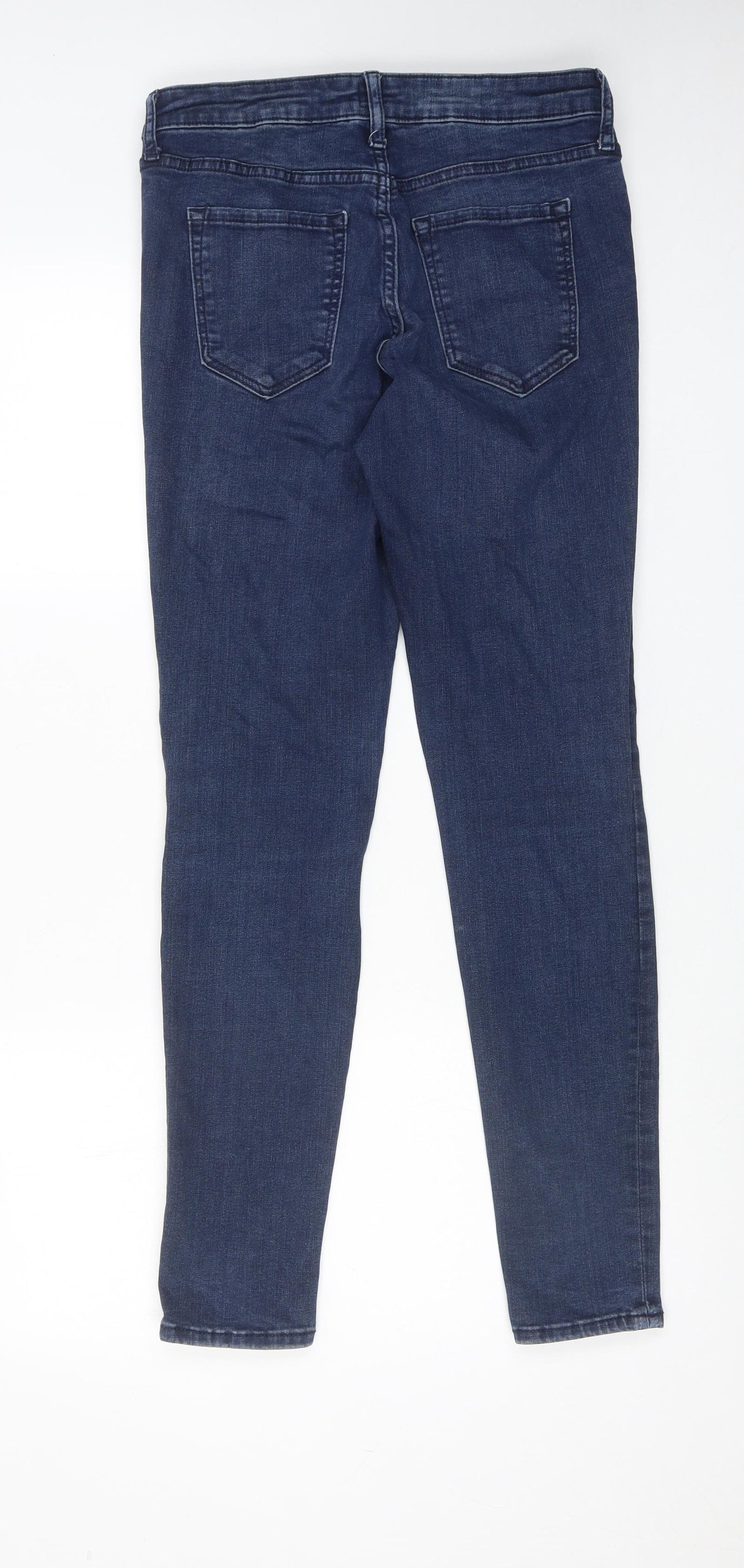 Gap Womens Blue Cotton Skinny Jeans Size 28 in Regular Zip