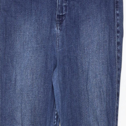 Hollister Womens Blue Cotton Skinny Jeans Size 32 in L28 in Regular Zip
