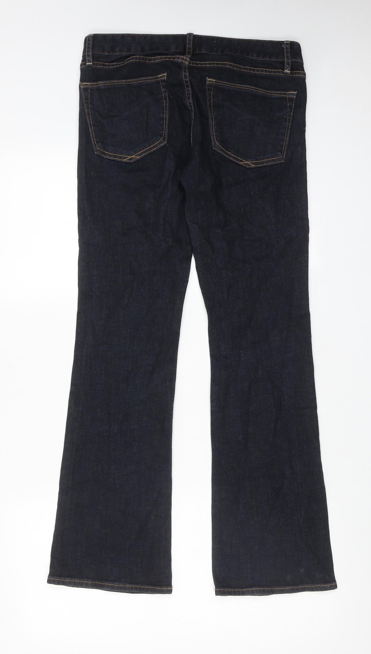 Gap Womens Blue Cotton Bootcut Jeans Size 28 in L30 in Regular Zip