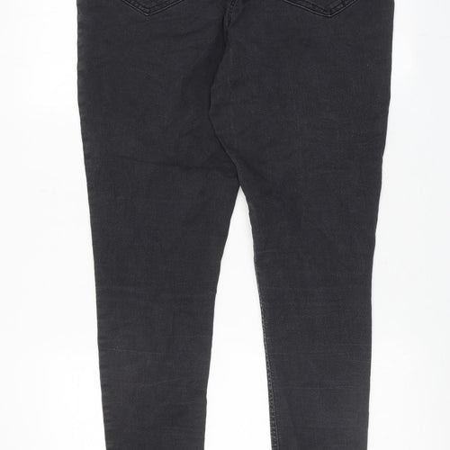 F&F Womens Black Cotton Jegging Jeans Size 16 Regular