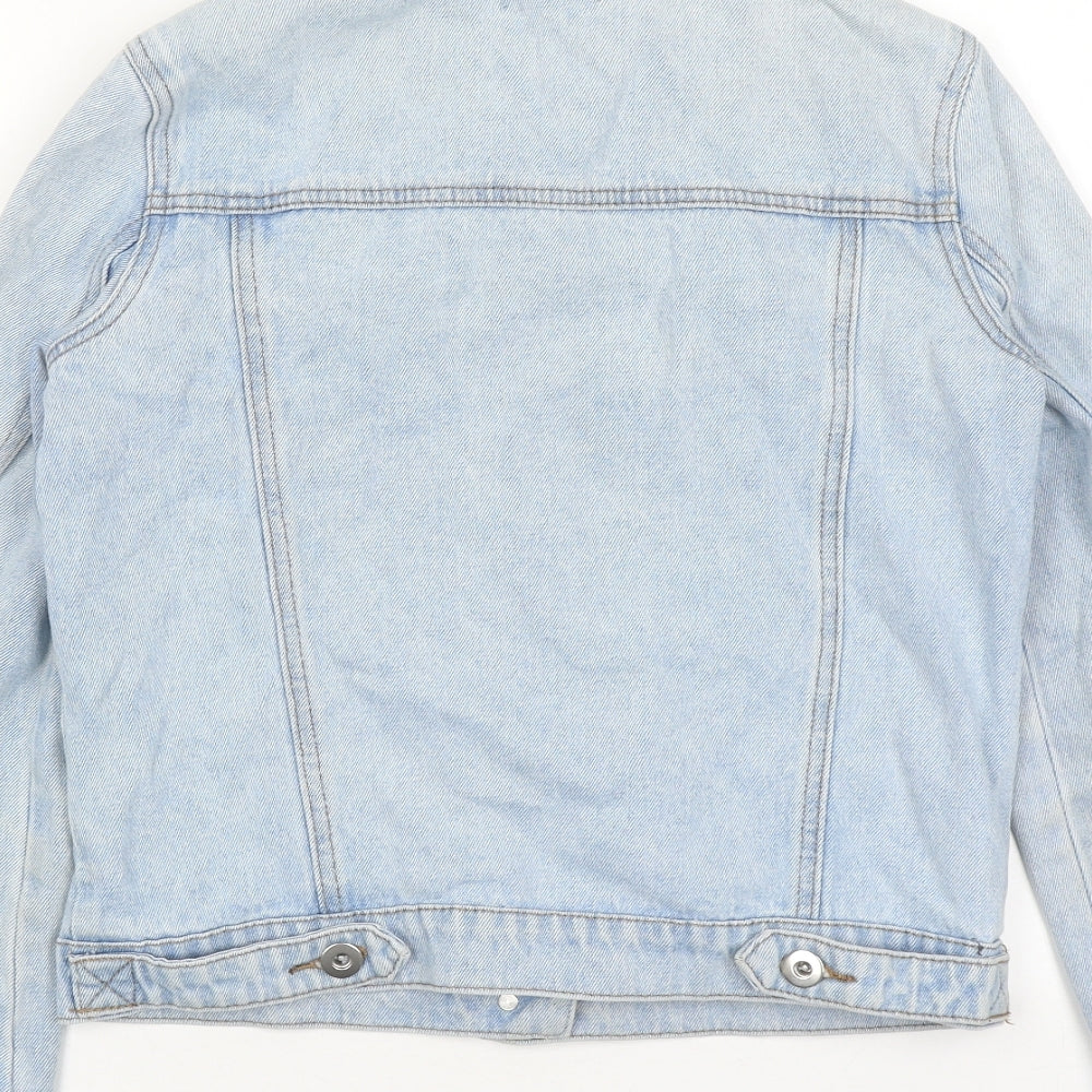 Warehouse Womens Blue Jacket Size 6 Button