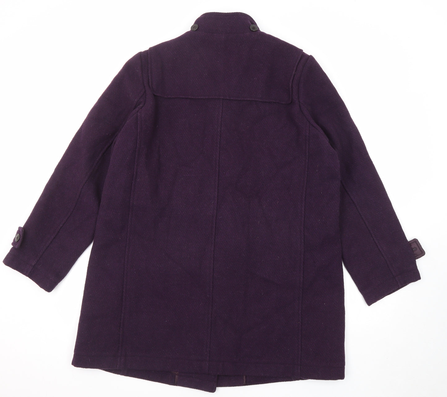 Indigo Womens Purple Overcoat Coat Size 18 Snap