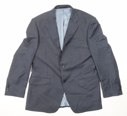 Marks and Spencer Mens Grey Wool Jacket Suit Jacket Size 40 Regular
