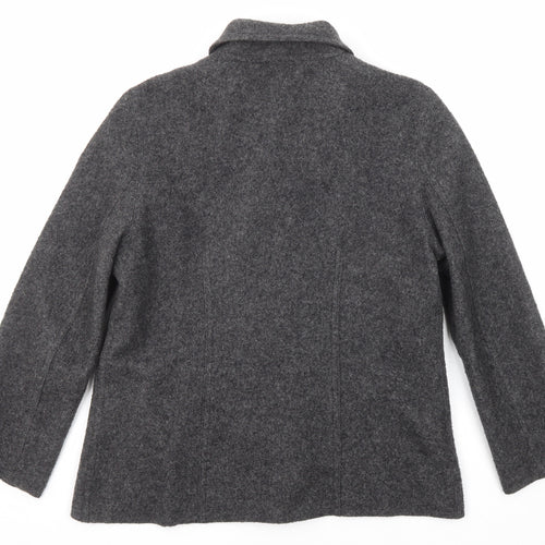Talbots Womens Grey Jacket Size M Button
