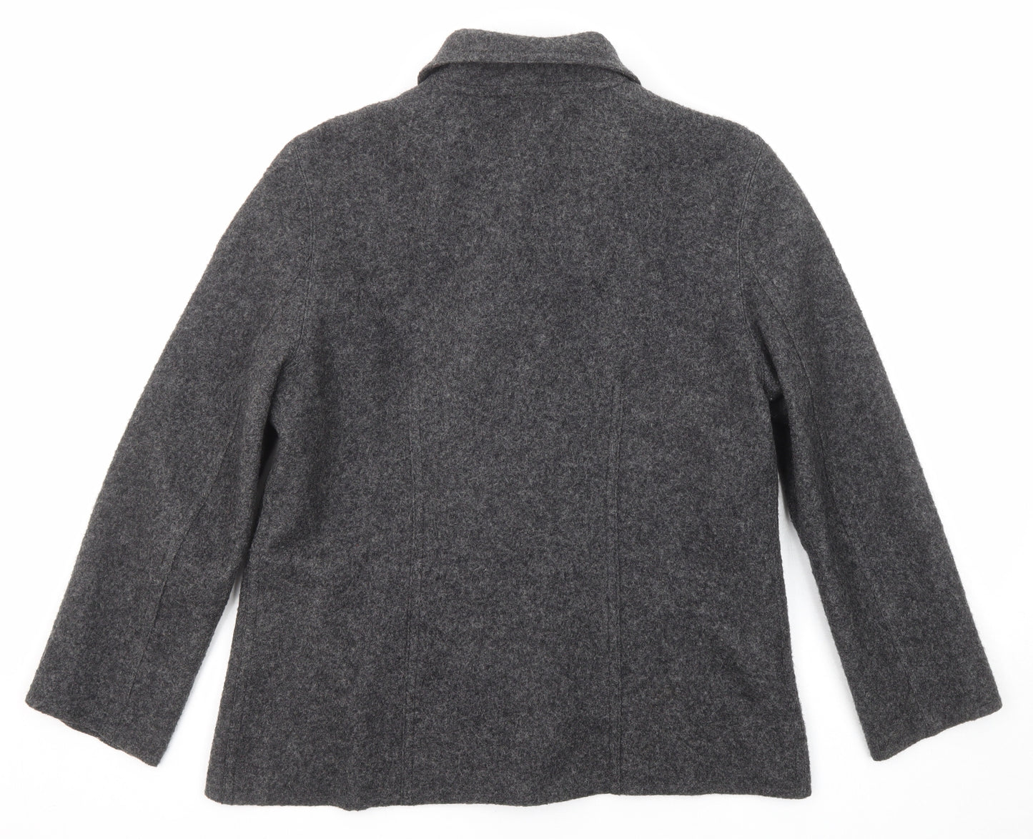 Talbots Womens Grey Jacket Size M Button