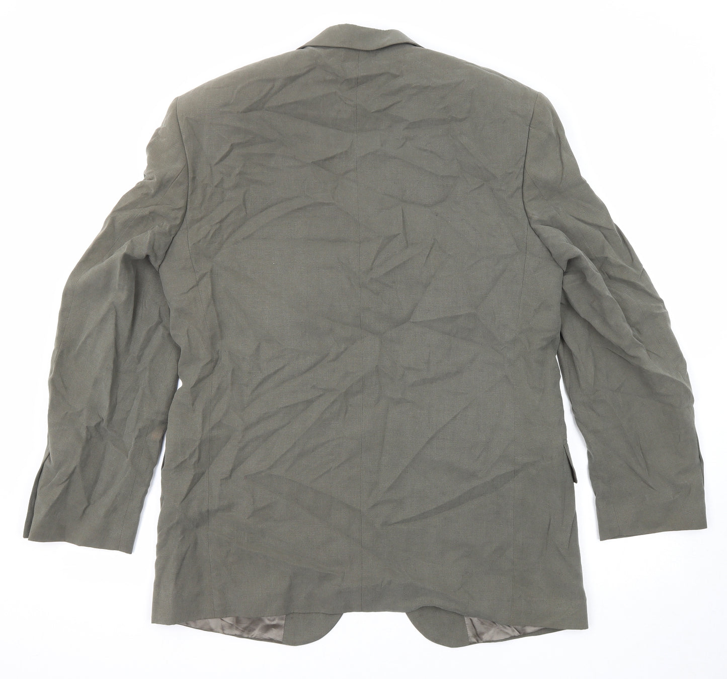 Ultimo Mens Green Lyocell Jacket Suit Jacket Size 38 Regular