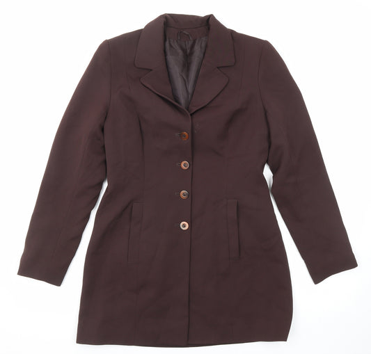 Debenhams Womens Brown Polyester Jacket Suit Jacket Size 10