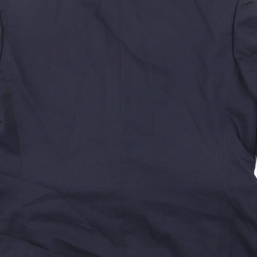 Hugo James Mens Blue Polyester Jacket Suit Jacket Size 44 Regular