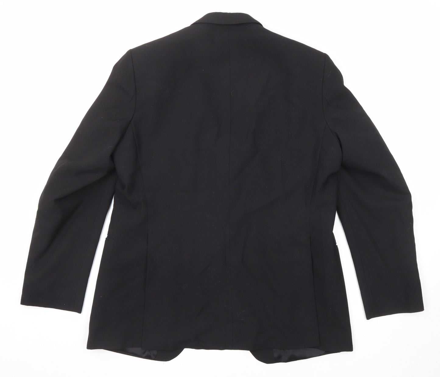 Austin Reed Mens Black Polyester Tuxedo Suit Jacket Size 44 Regular