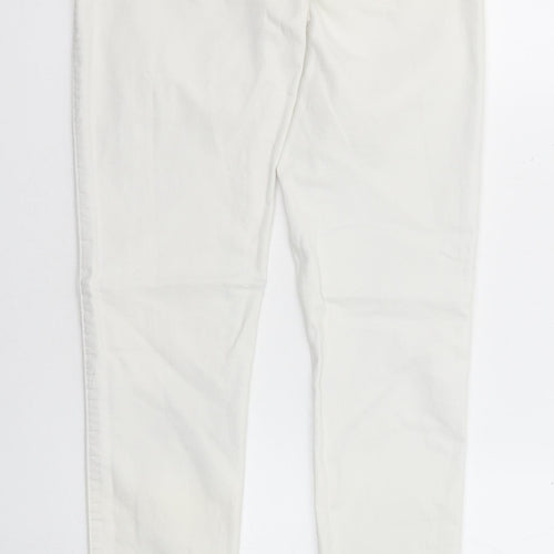 Denim & Co. Womens White Cotton Jegging Jeans Size 6 Regular
