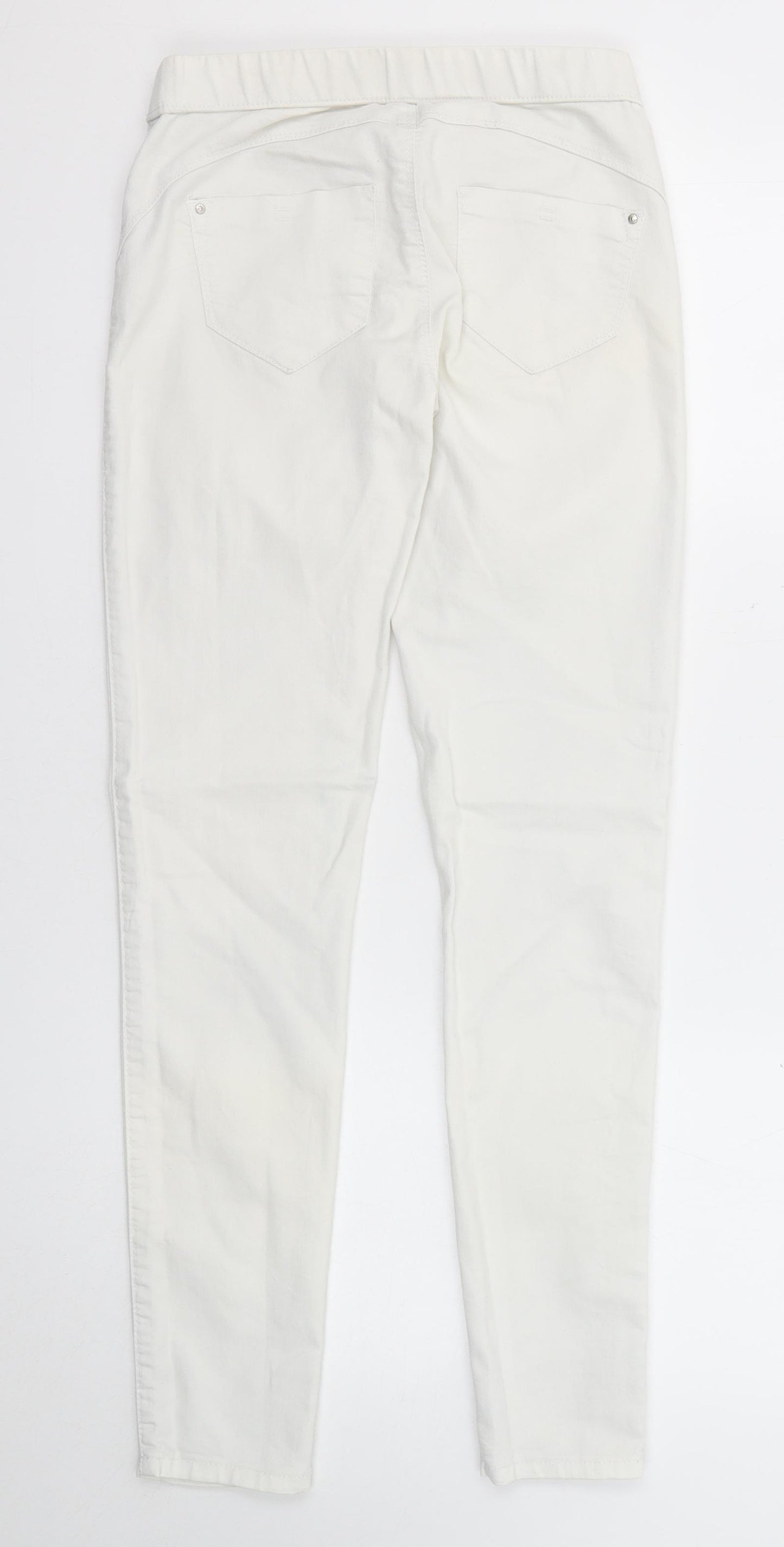Denim & Co. Womens White Cotton Jegging Jeans Size 6 Regular