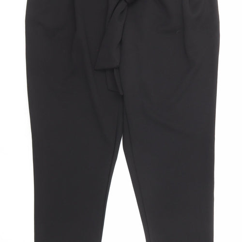 Hailys Womens Black Polyester Trousers Size L Regular
