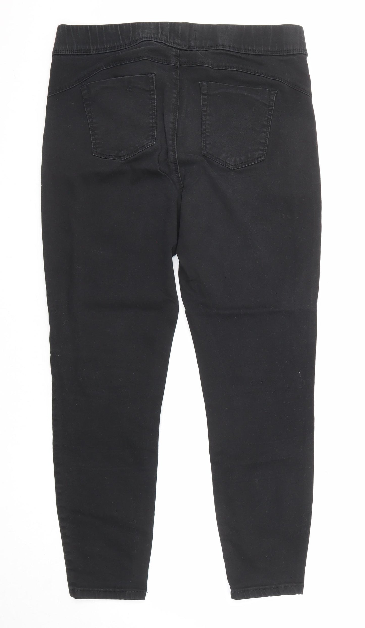 Denim & Co. Womens Black Cotton Jegging Jeans Size 16 Regular