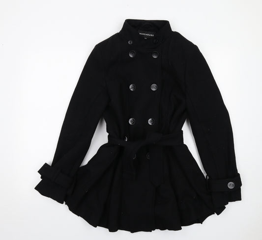 Warehouse Womens Black Jacket Size 12 Button