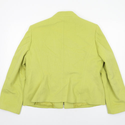 Viyella Womens Green Jacket Size 18 Zip