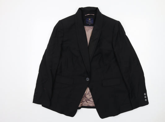 Marks and Spencer Womens Black Polyester Jacket Suit Jacket Size 18