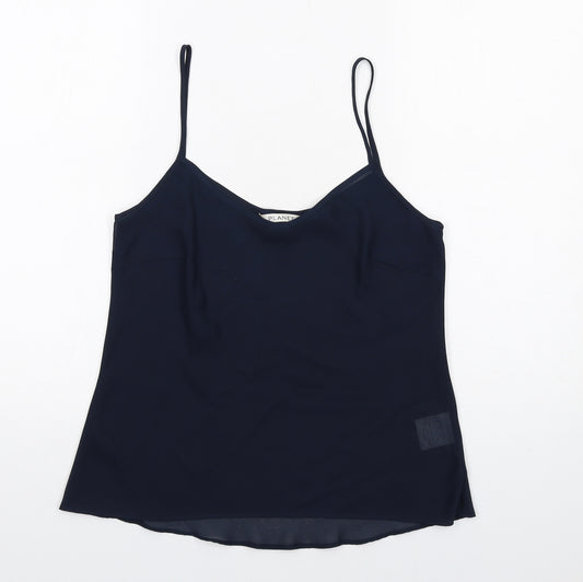 Planet Womens Blue Polyester Camisole Tank Size 8 V-Neck