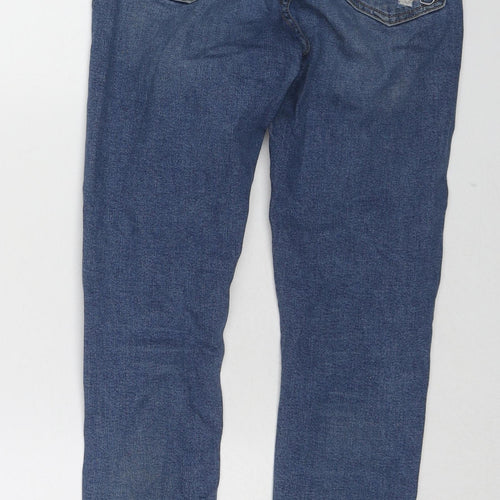 Topman Womens Blue Cotton Skinny Jeans Size 26 in L28 in Regular Zip