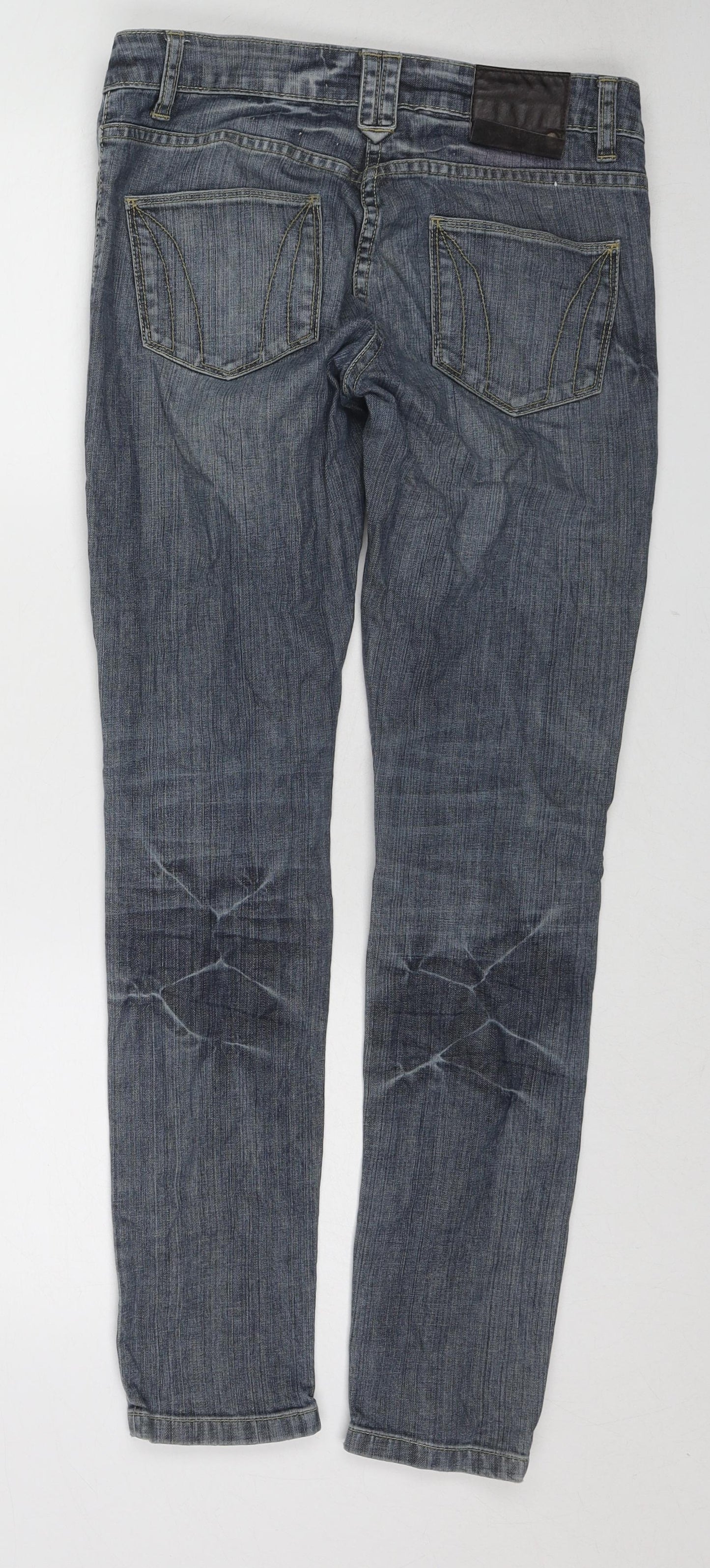 AllSaints Womens Blue Cotton Skinny Jeans Size 27 in L30 in Regular Zip