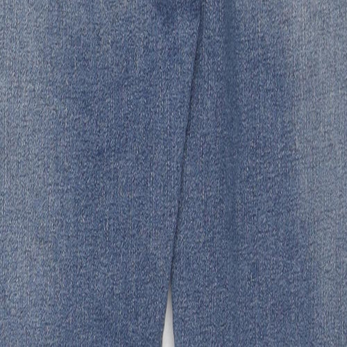 Gap Womens Blue Cotton Straight Jeans Size 14 Regular Zip