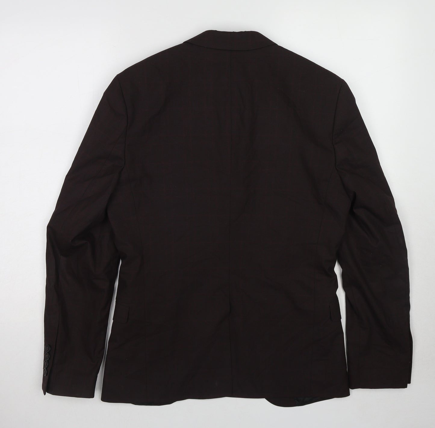 Selected Homme Mens Brown Polyester Jacket Suit Jacket Size 38 Regular