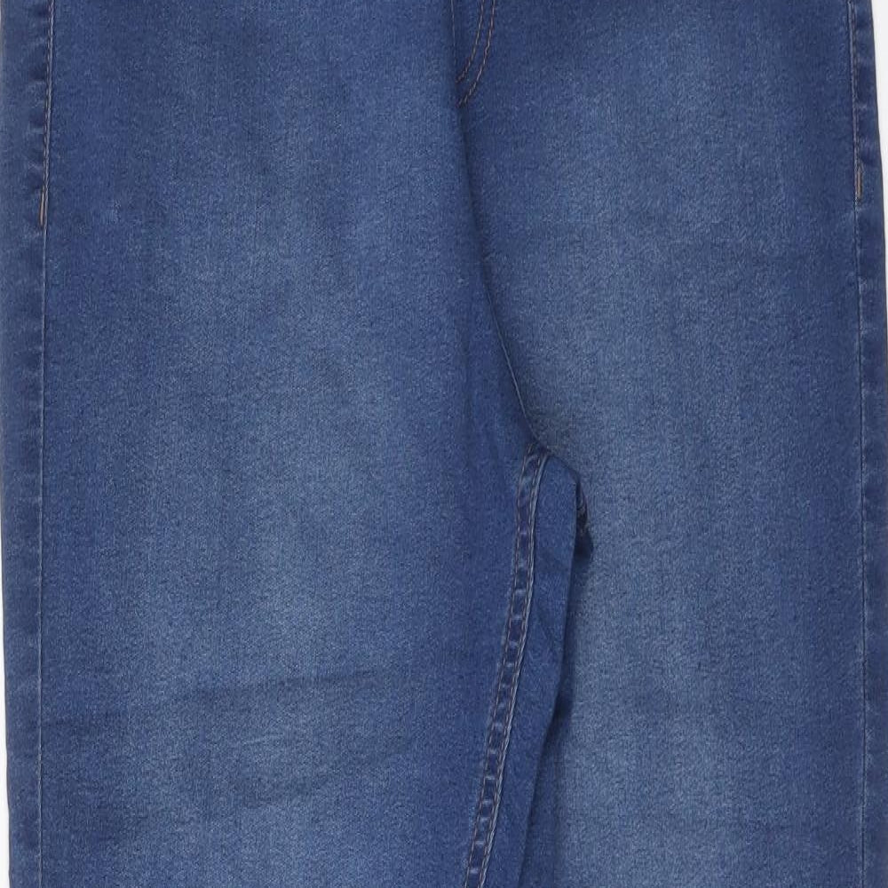 Marks and Spencer Womens Blue Cotton Jegging Jeans Size 14 L27 in Regular