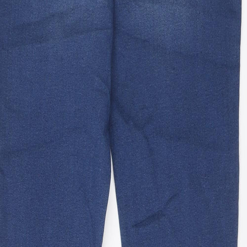 Marks and Spencer Womens Blue Cotton Jegging Jeans Size 14 L27 in Regular