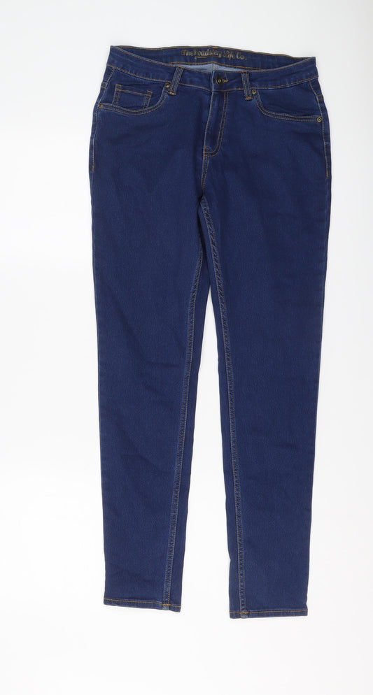 Roadster Womens Blue Cotton Skinny Jeans Size 28 in L29 in Regular Button